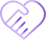 Icon of a purple handshake heart