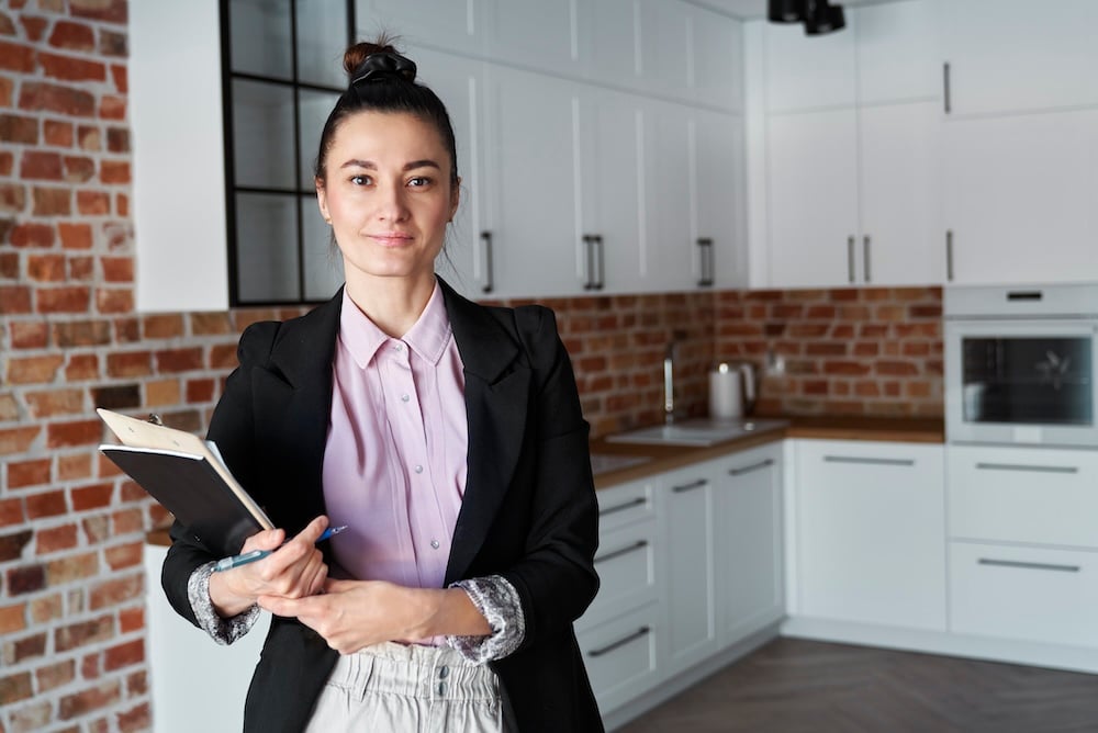 Image of a property manager in new apartment