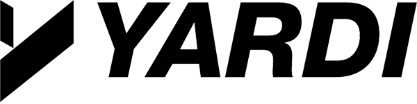 Image of the Yardi logo in black
